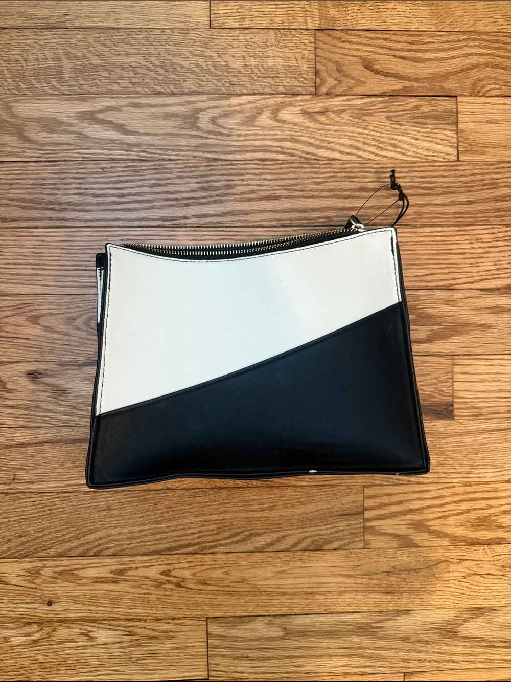 Who What Wear Two-Tone Black and White Mini Crossbody